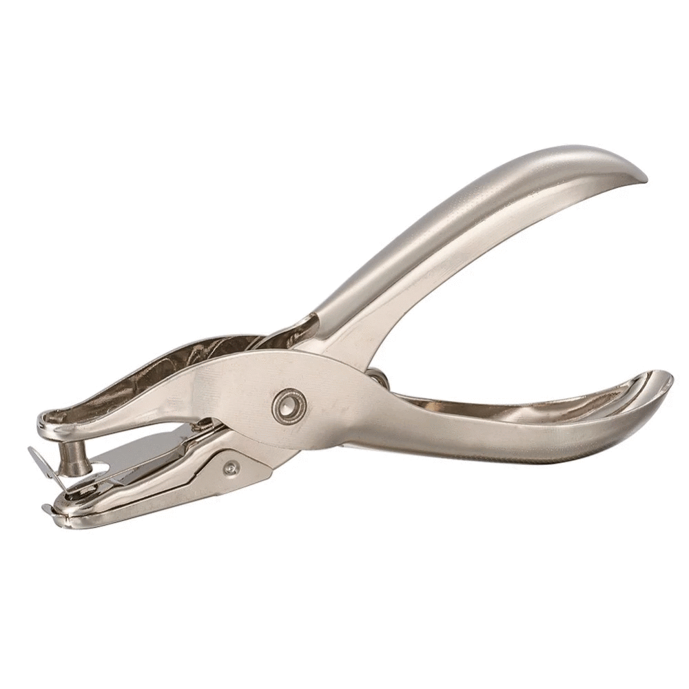 One hand hole puncher